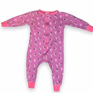 Sweet Peanut Long Sleeve Zip Sleeper Pink & Purple Fairies 6-12 Months